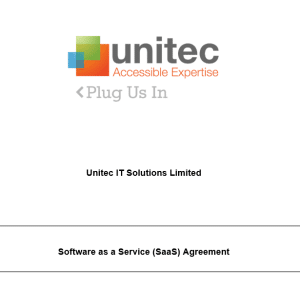 saas agreement
