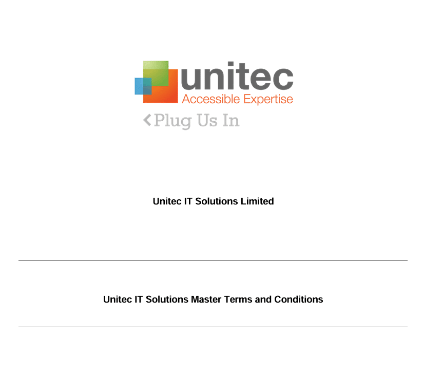 Master services agreement