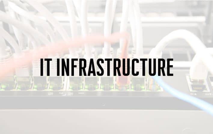 It infrastructure comprises all the elements needed to operate and manage your IT environments, and requires regular maintenance.